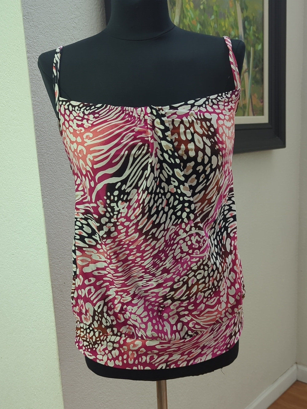 Dana Buchman Tankini Size 12-Swim Top